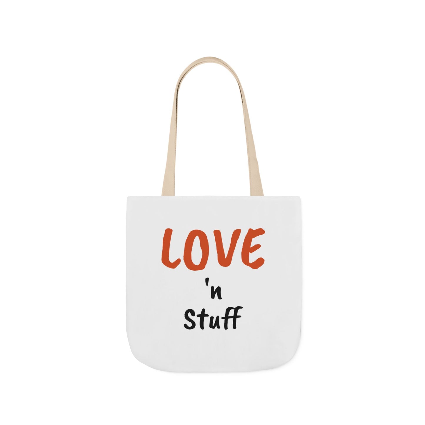 Love 'n Stuff Canvas Tote Bag with 5 Color Straps