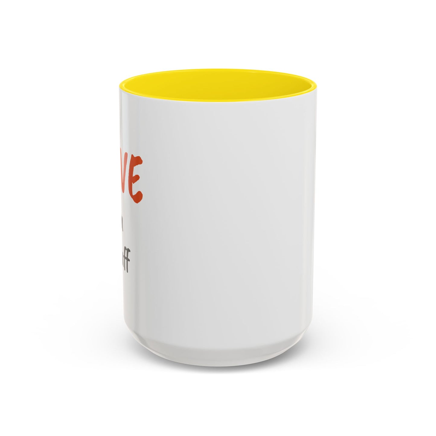 "Love 'n Stuff" Accent Coffee Mug | Cute Quote Mug for Home & Office