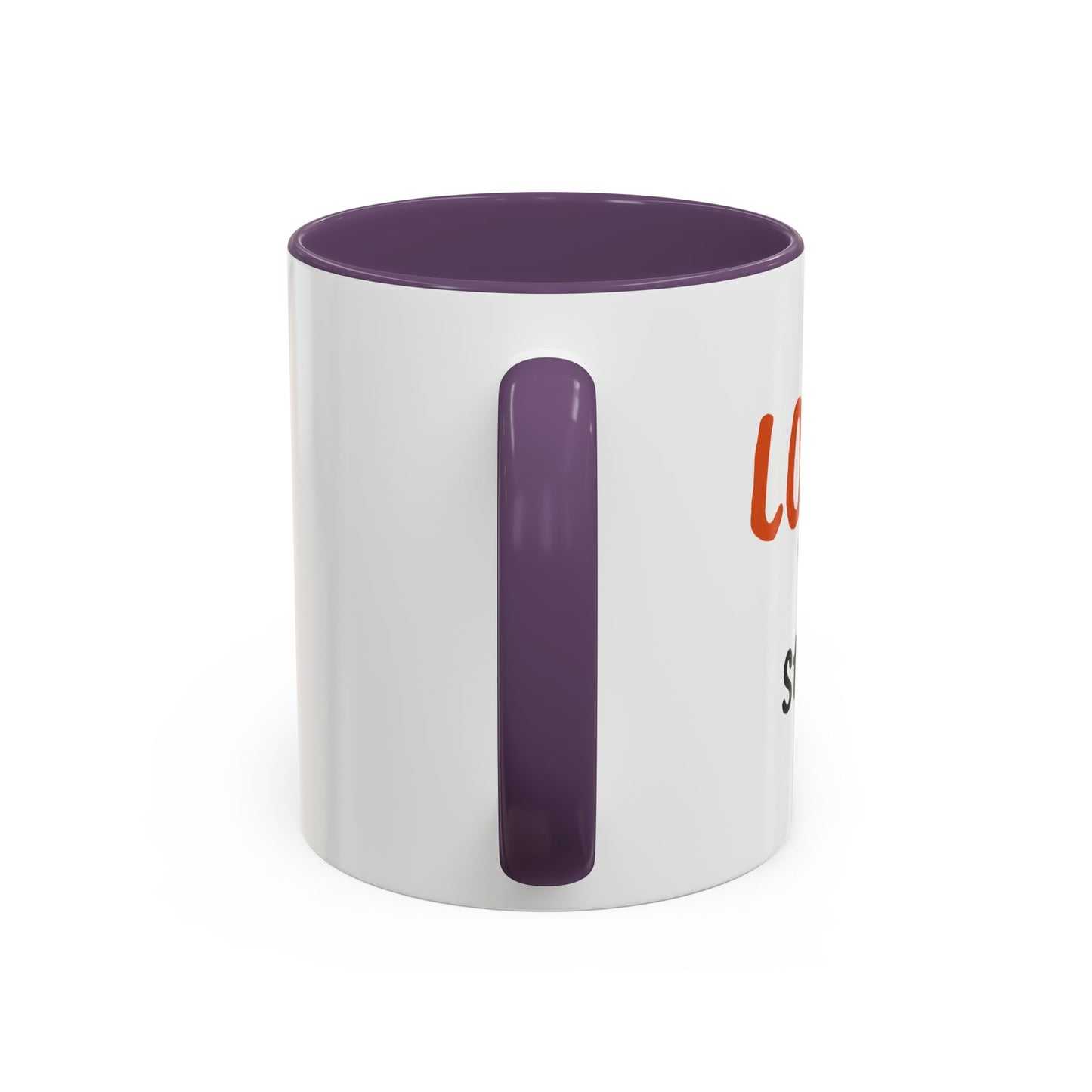 "Love 'n Stuff" Accent Coffee Mug | Cute Quote Mug for Home & Office