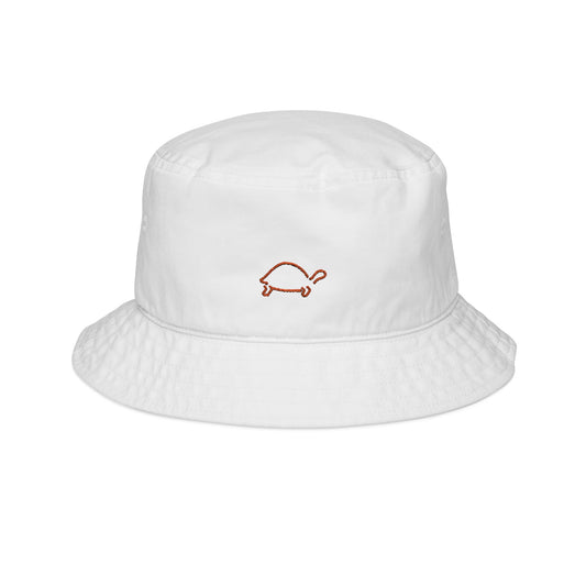 Embroidered Orange Turtle Bucket Hat - Stylish Sun Protection for Beach Lovers for Trendy Outdoor Vibes
