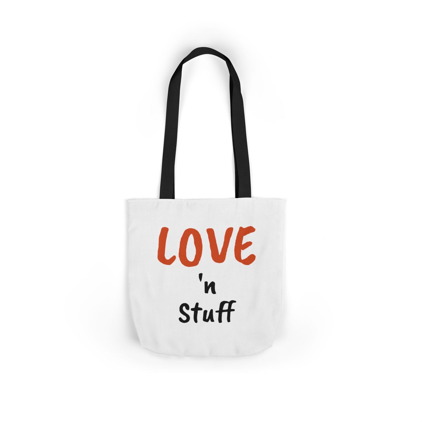 Love 'n Stuff Canvas Tote Bag with 5 Color Straps
