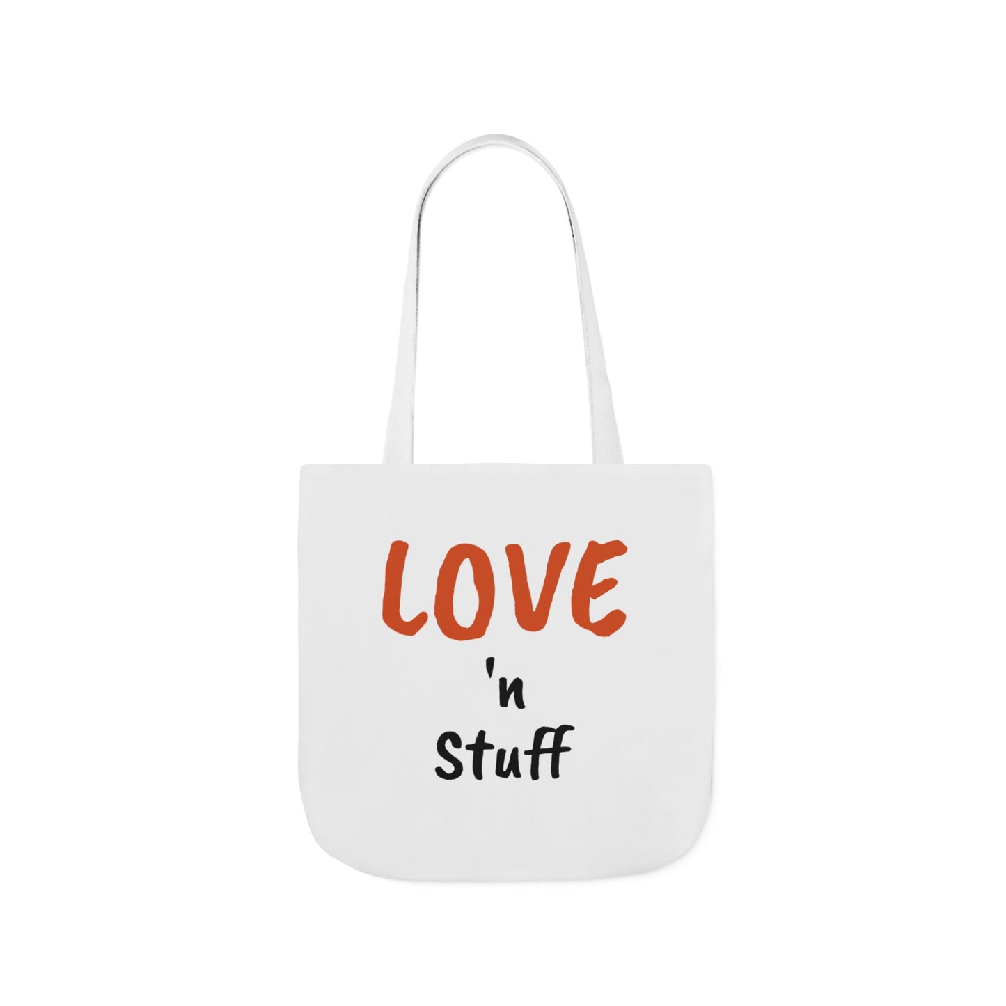 Love 'n Stuff Canvas Tote Bag with 5 Color Straps