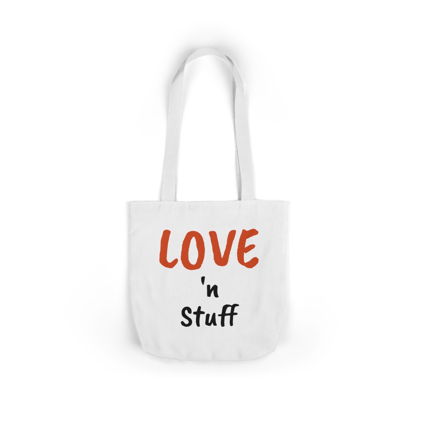 Love 'n Stuff Canvas Tote Bag with 5 Color Straps