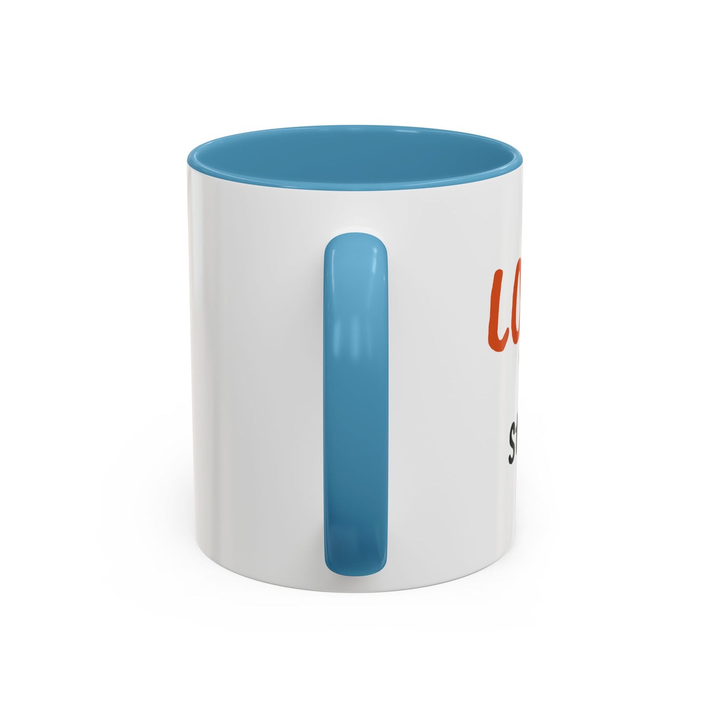 "Love 'n Stuff" Accent Coffee Mug | Cute Quote Mug for Home & Office