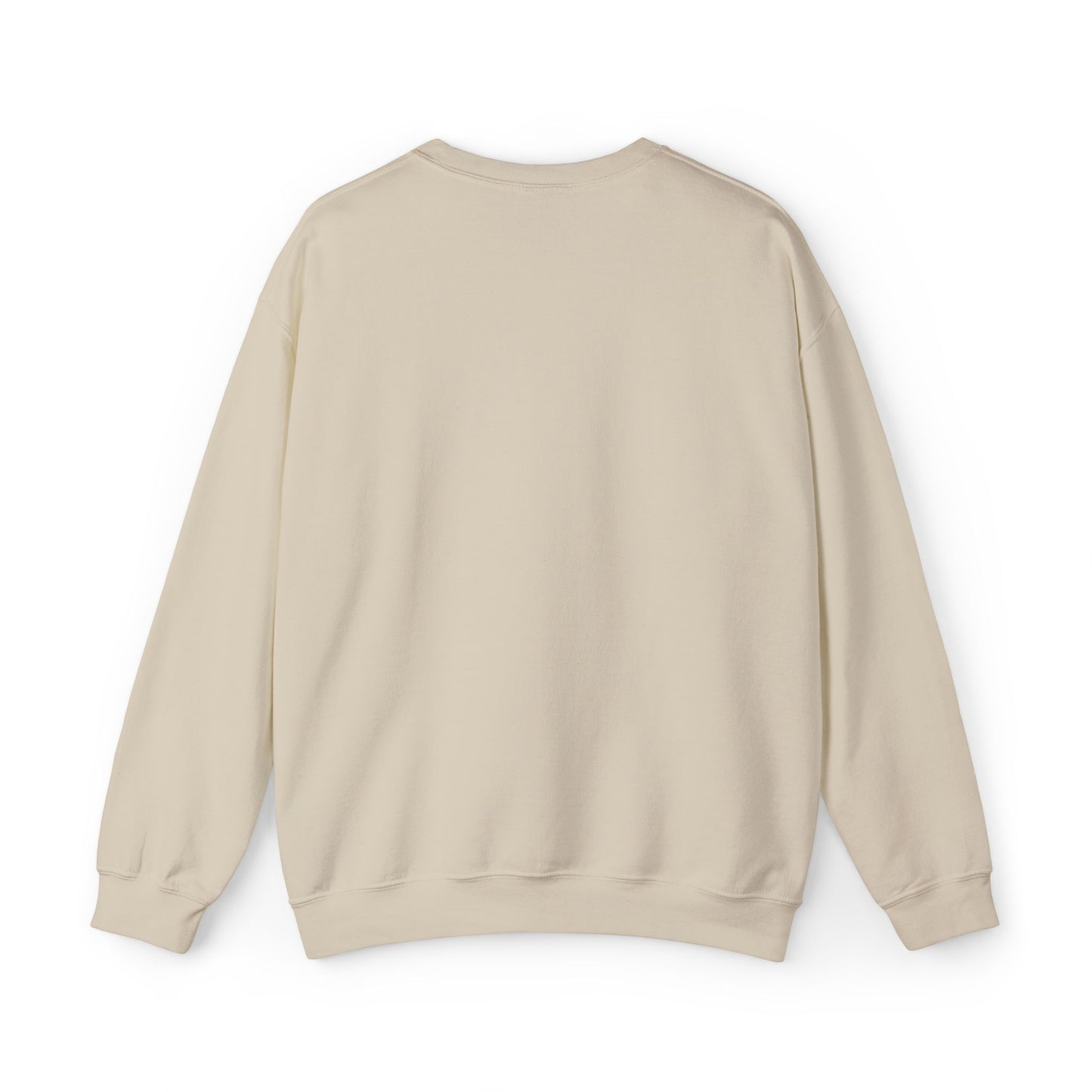 Embroidered Christmas Reindeer Minimalist Crewneck Sweatshirt