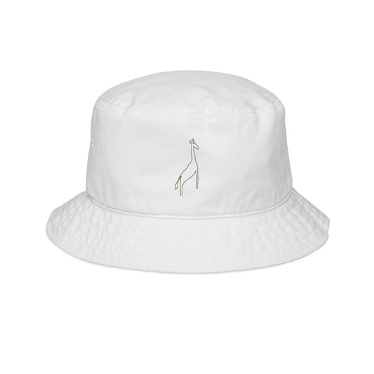 Green G.I. Raffe Embroidered Bucket Hat, Stylish Summer Accessory, Beachwear Gift, Fashionable Sun Hat, Festival Headwear, Casual Outdoor Hat