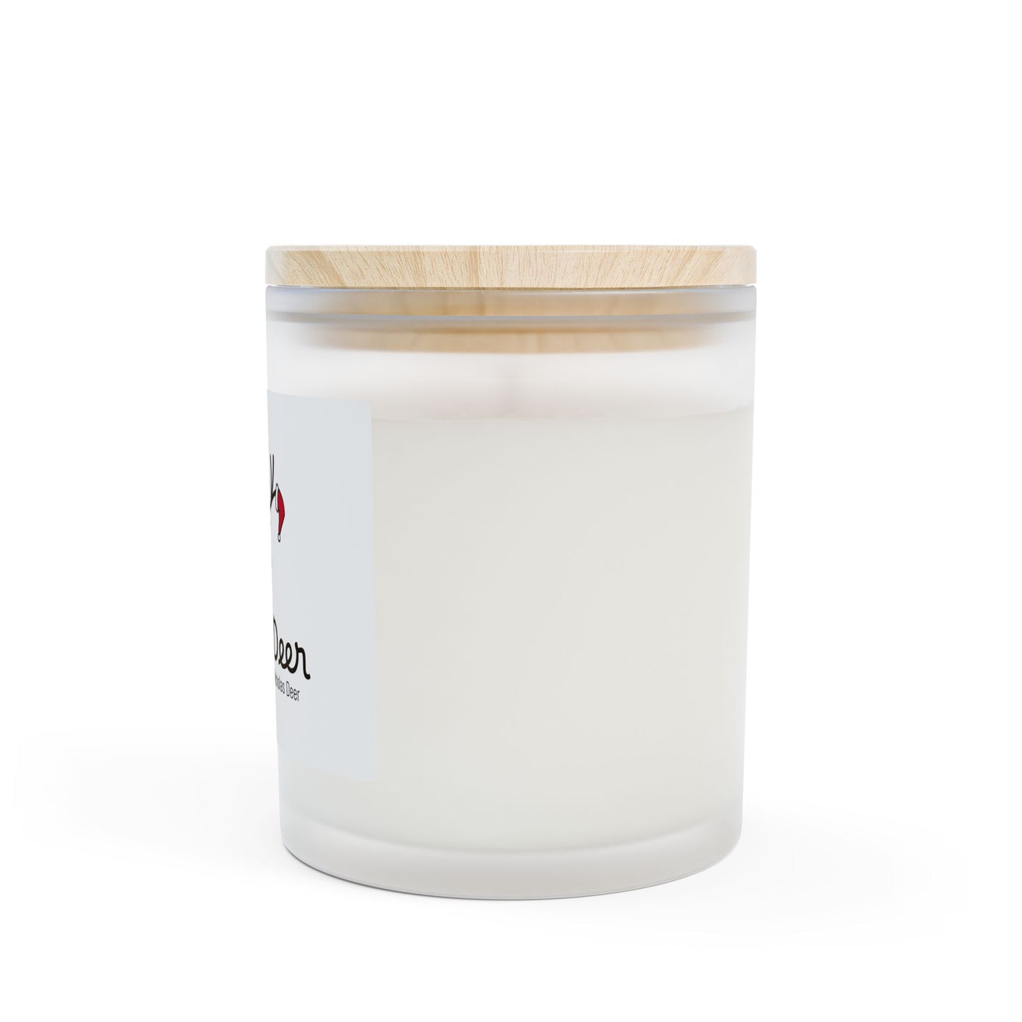Ray N. Deer Holiday Frosted Glass Candle — 11oz Christmas Scented Candle