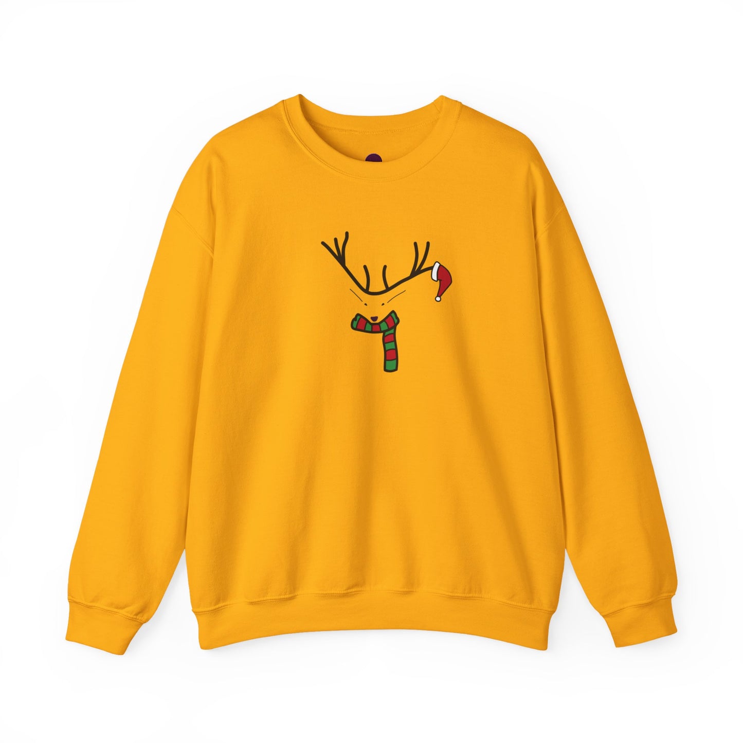 Cute Reindeer Christmas Sweatshirt — Cute Festive Reindeer Holiday Crewneck