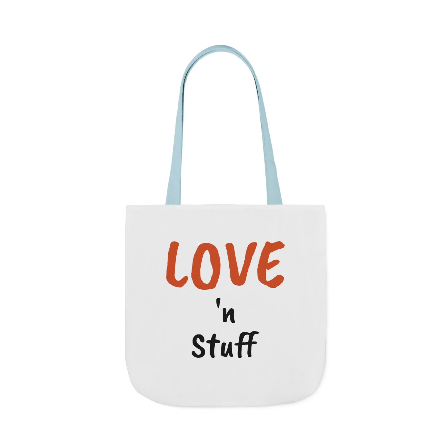 Love 'n Stuff Canvas Tote Bag with 5 Color Straps