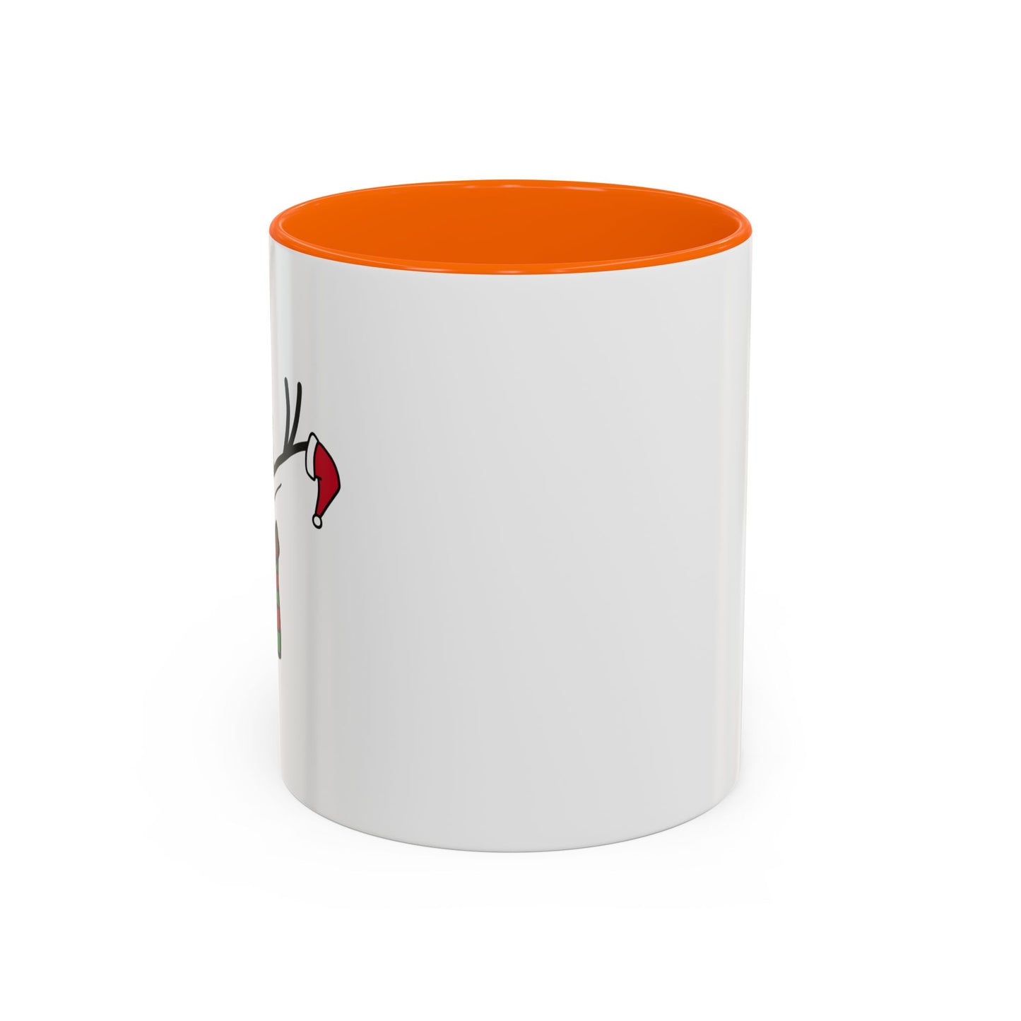Reindeer Coffee Mug — Cute Minimal Holiday Accent Mug (11oz)