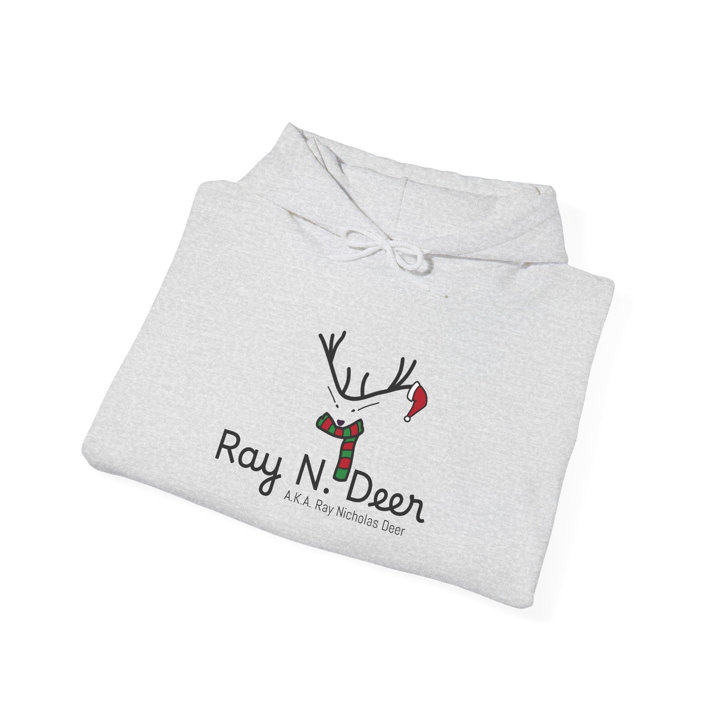 Ray N. Deer Christmas Hoodie — Cute Reindeer Holiday Sweatshirt