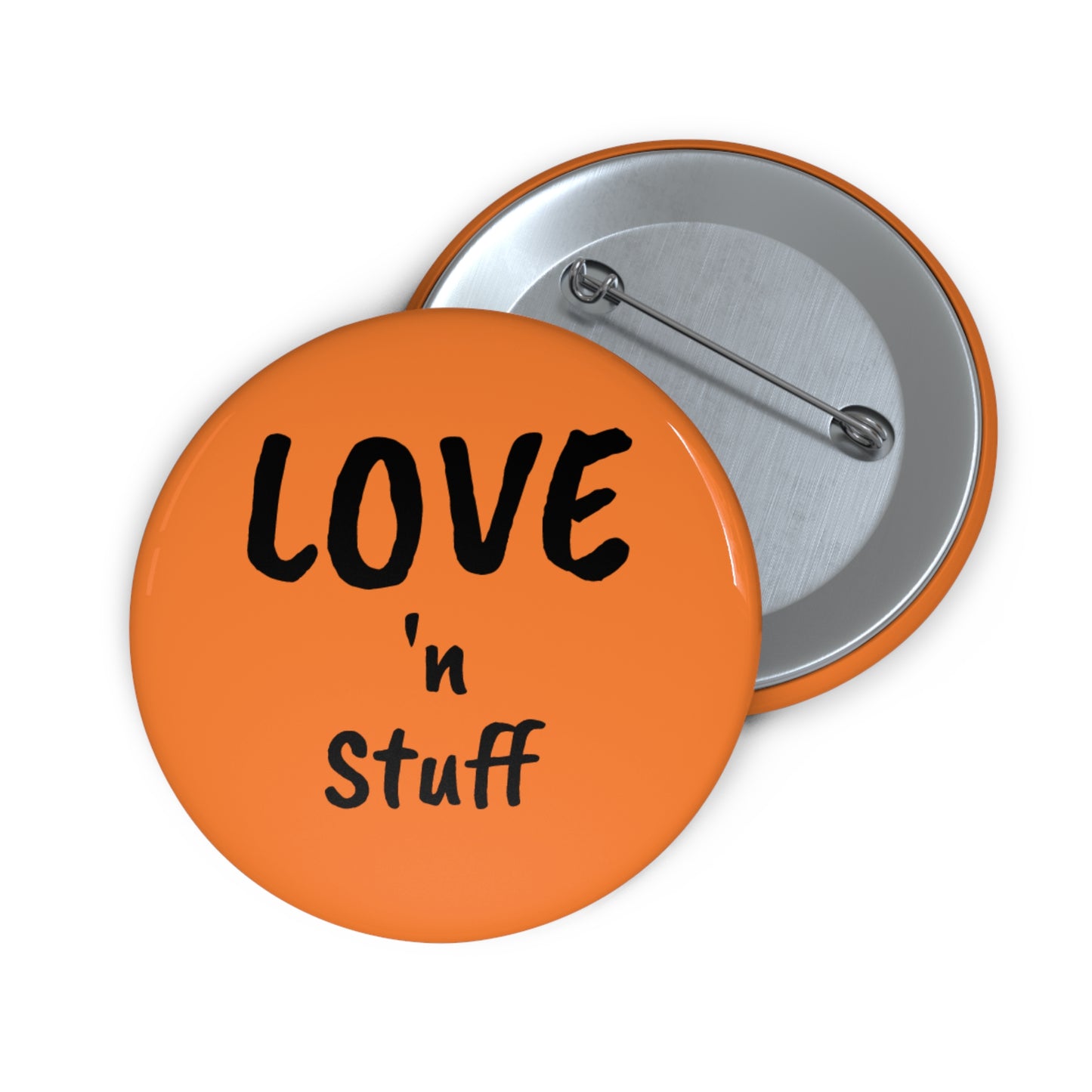'LOVE 'n STUFF' Pin Buttons, Cute Accessories, Love & Friendship Gifts, Fun Badge