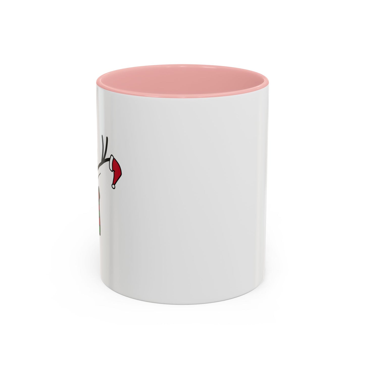 Reindeer Coffee Mug — Cute Minimal Holiday Accent Mug (11oz)