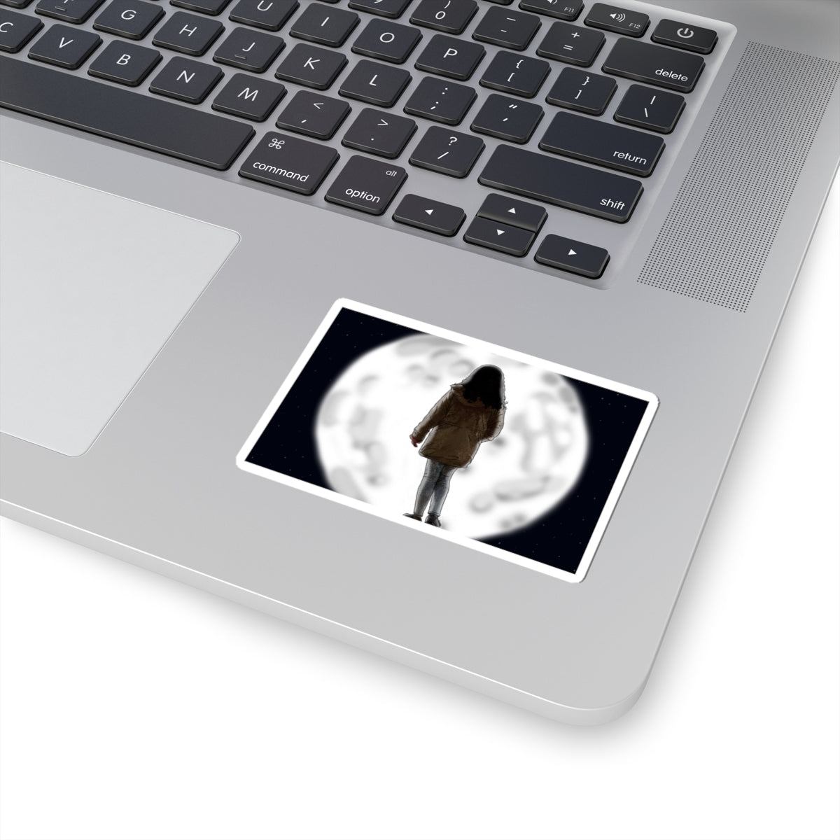 Dreamy Moonlight Kiss-Cut Stickers - Enchanting Night Sky Design (Music Merchandise)