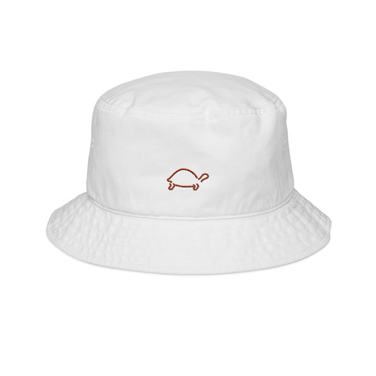 Embroidered Orange Turtle Bucket Hat - Stylish Sun Protection for Beach Lovers for Trendy Outdoor Vibes