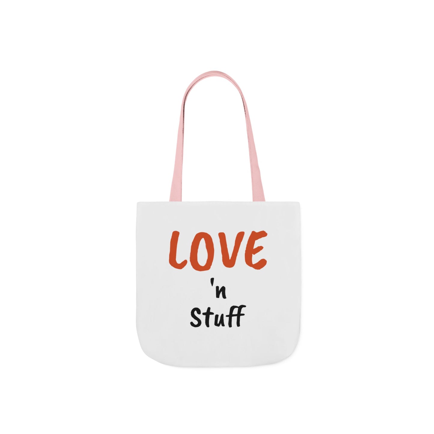 Love 'n Stuff Canvas Tote Bag with 5 Color Straps