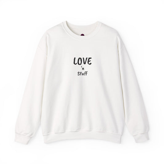 Unisex "Love 'n Stuff" Crewneck Sweatshirt - Cozy Casualwear for Everyday Comfort