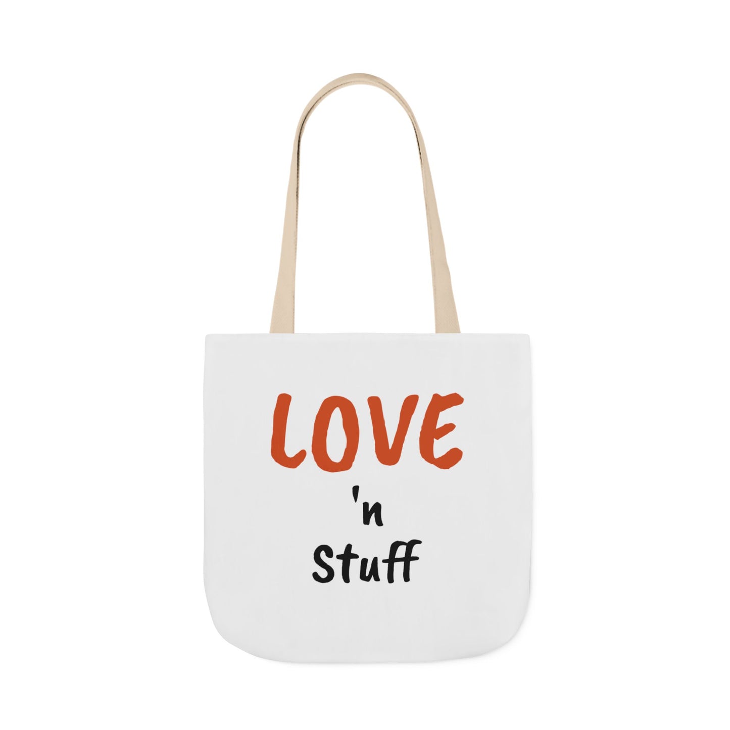 Love 'n Stuff Canvas Tote Bag with 5 Color Straps