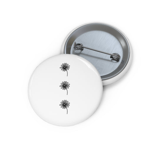 White Pin Button - Old Wounds and Forever Afters Merch