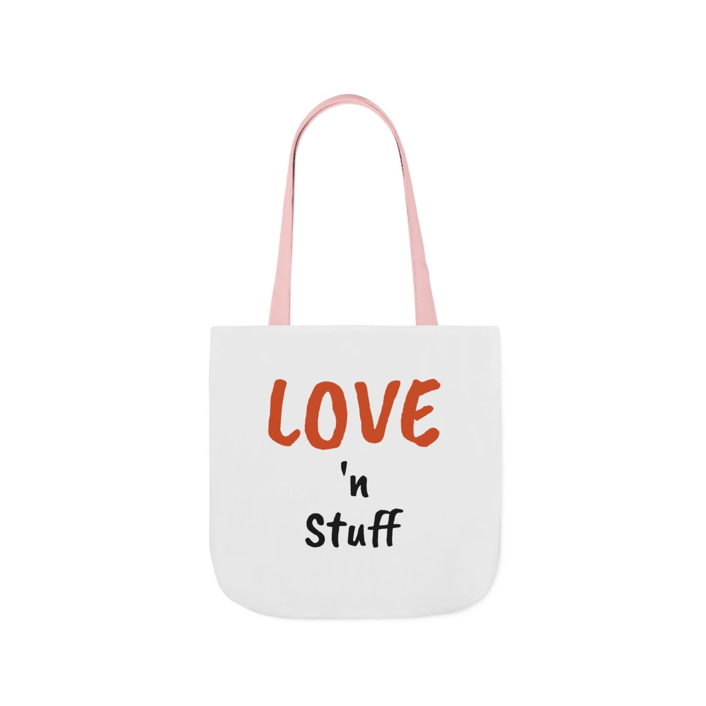 Love 'n Stuff Canvas Tote Bag with 5 Color Straps