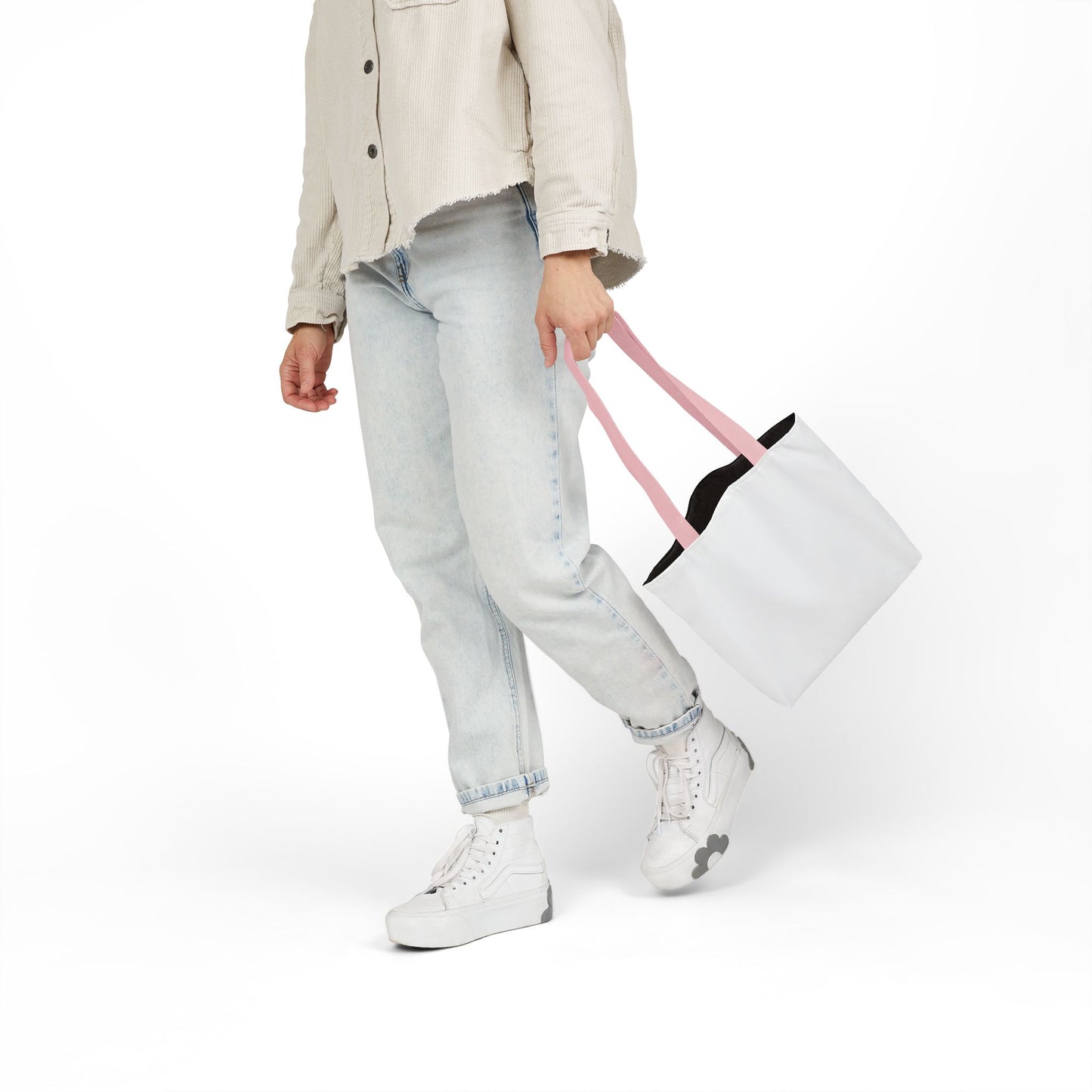 Love 'n Stuff Canvas Tote Bag with 5 Color Straps