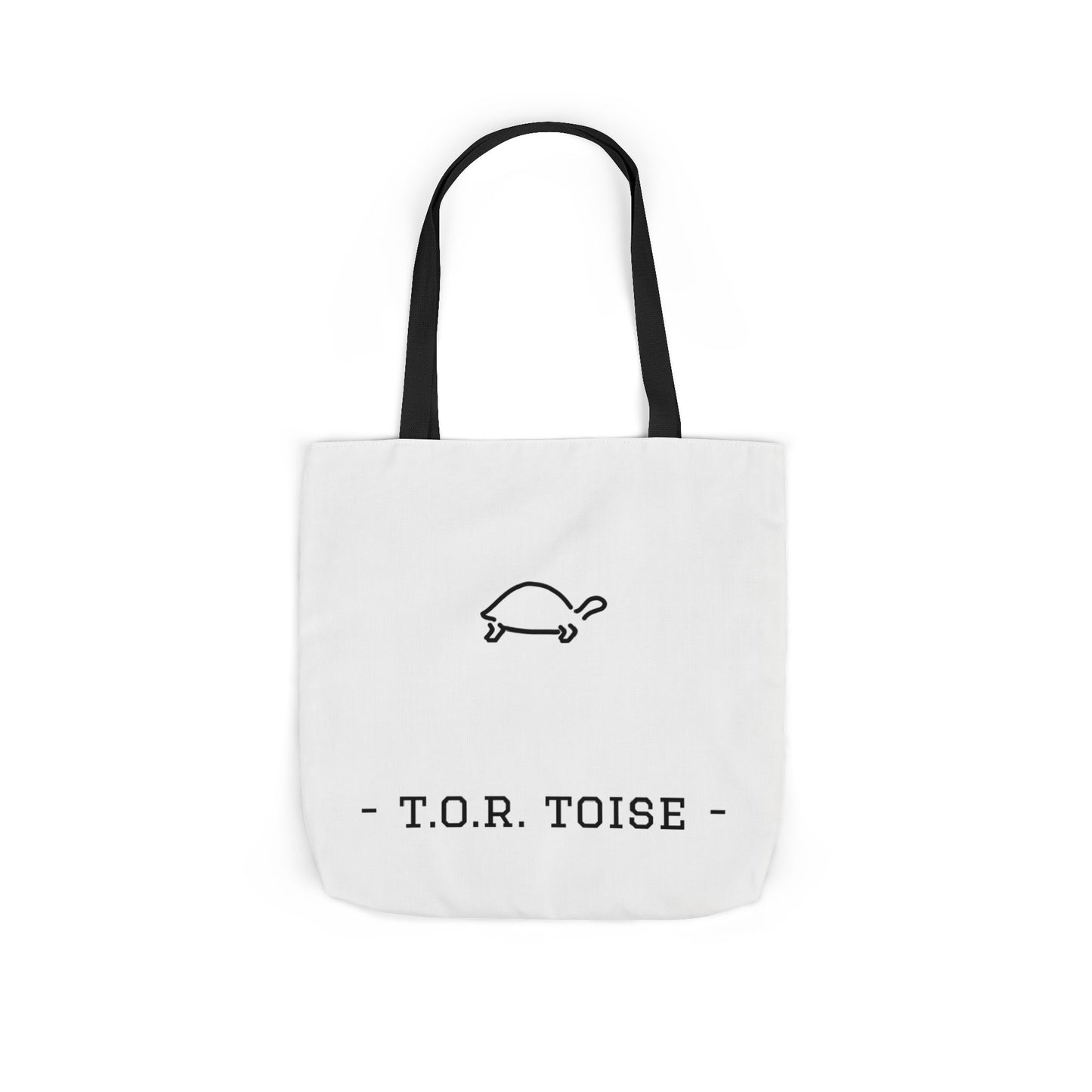 Cute Tortoise Canvas Tote Bag with 5-Color Straps - T.O.R. Toise Design