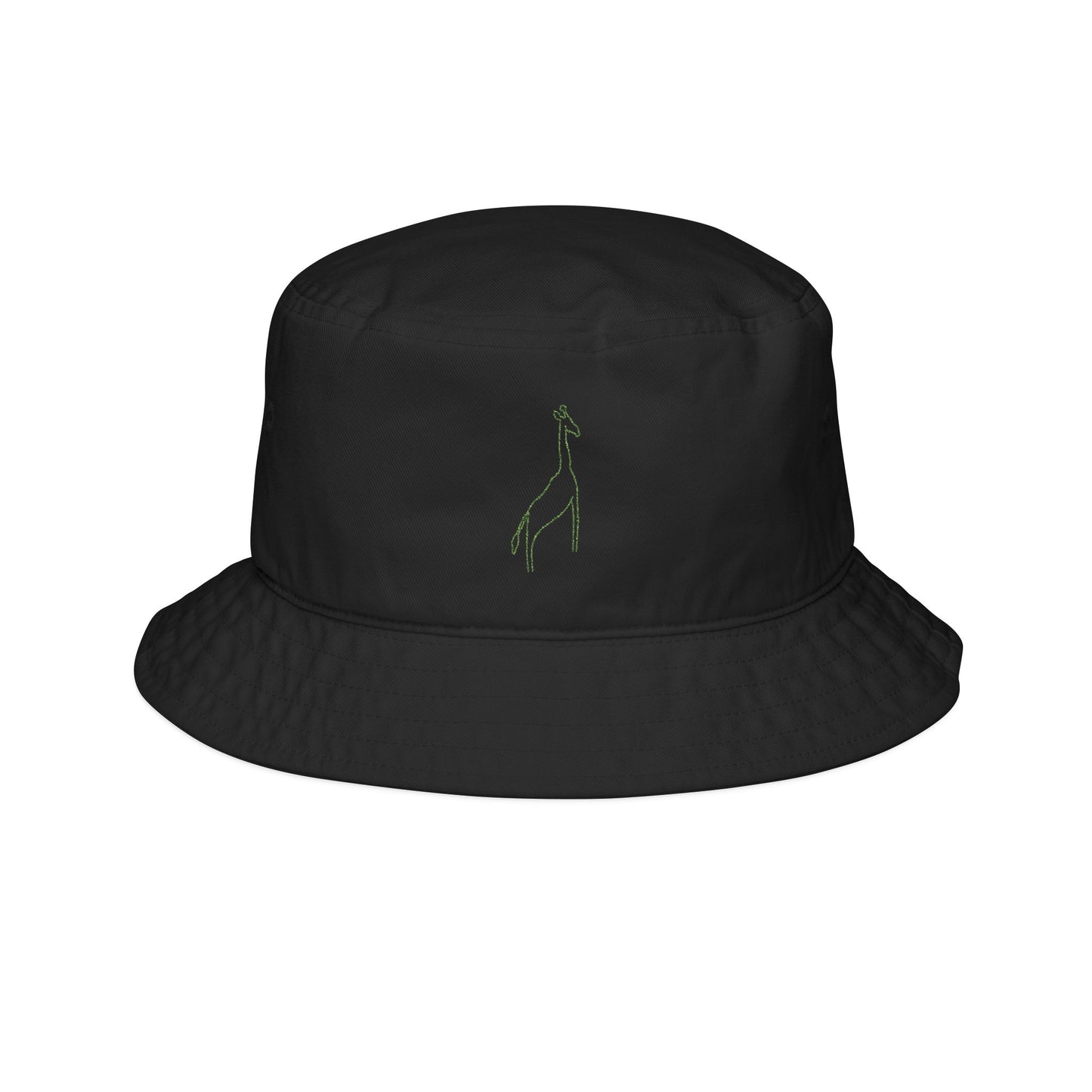 Green G.I. Raffe Embroidered Bucket Hat, Stylish Summer Accessory, Beachwear Gift, Fashionable Sun Hat, Festival Headwear, Casual Outdoor Hat