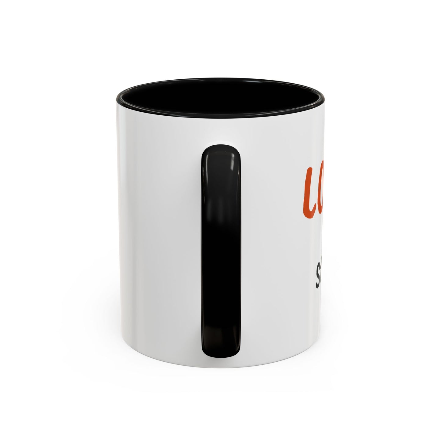 "Love 'n Stuff" Accent Coffee Mug | Cute Quote Mug for Home & Office
